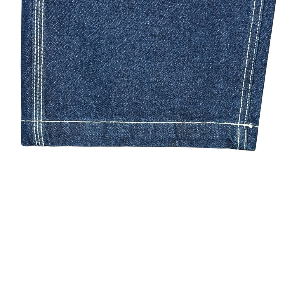 Refuge Denim Carpenter Blue Jeans Size 11 High Rise Wide Leg Utility Workwear - Picture 3 of 14